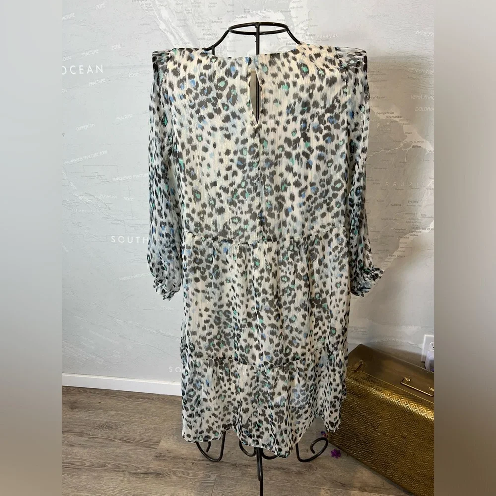 NWT Ann Taylor Loft Shimmer Animal Print Swing Dress XXL - Picture 7 of 7